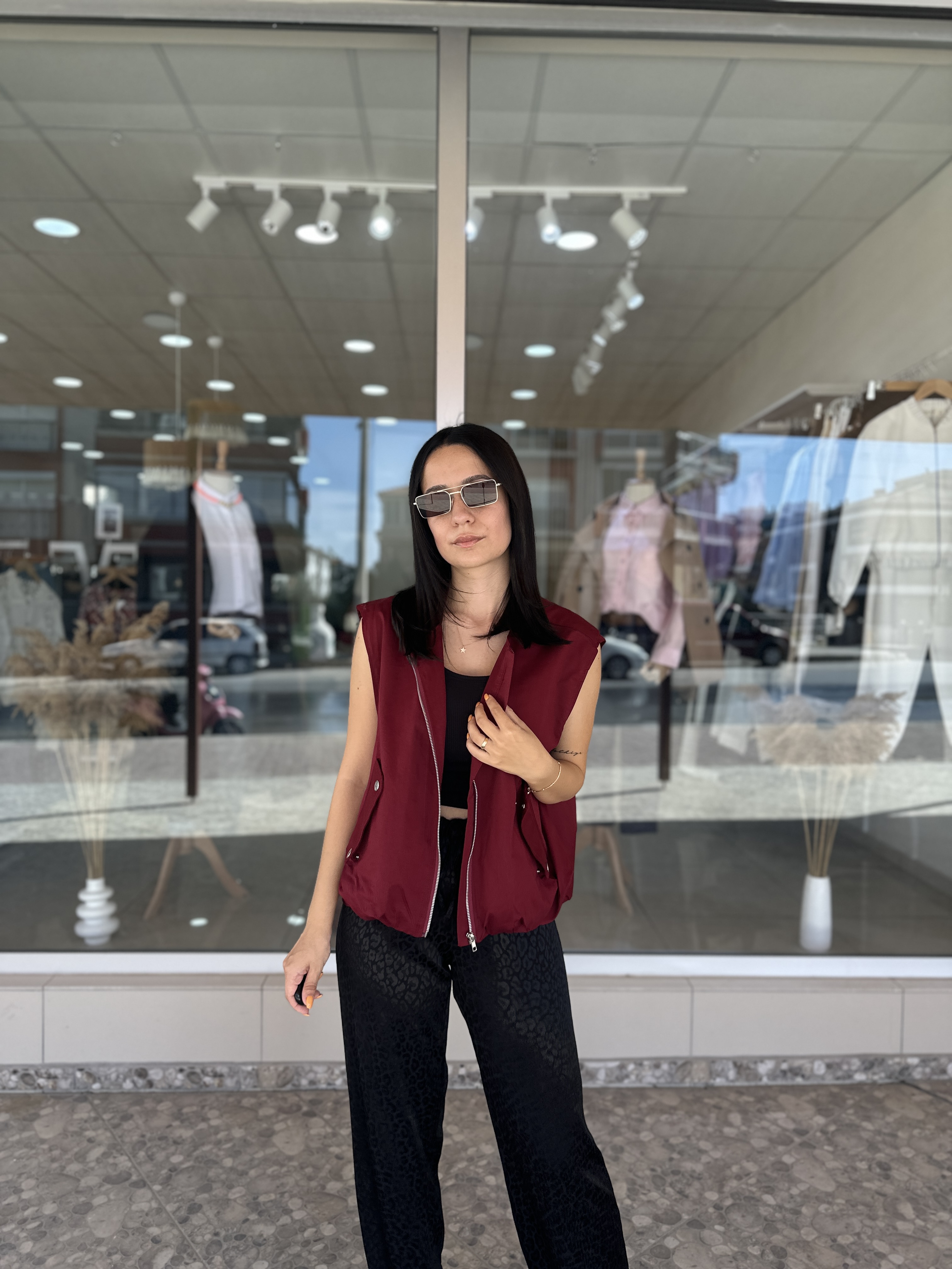 Bordo Tasarım Yelek