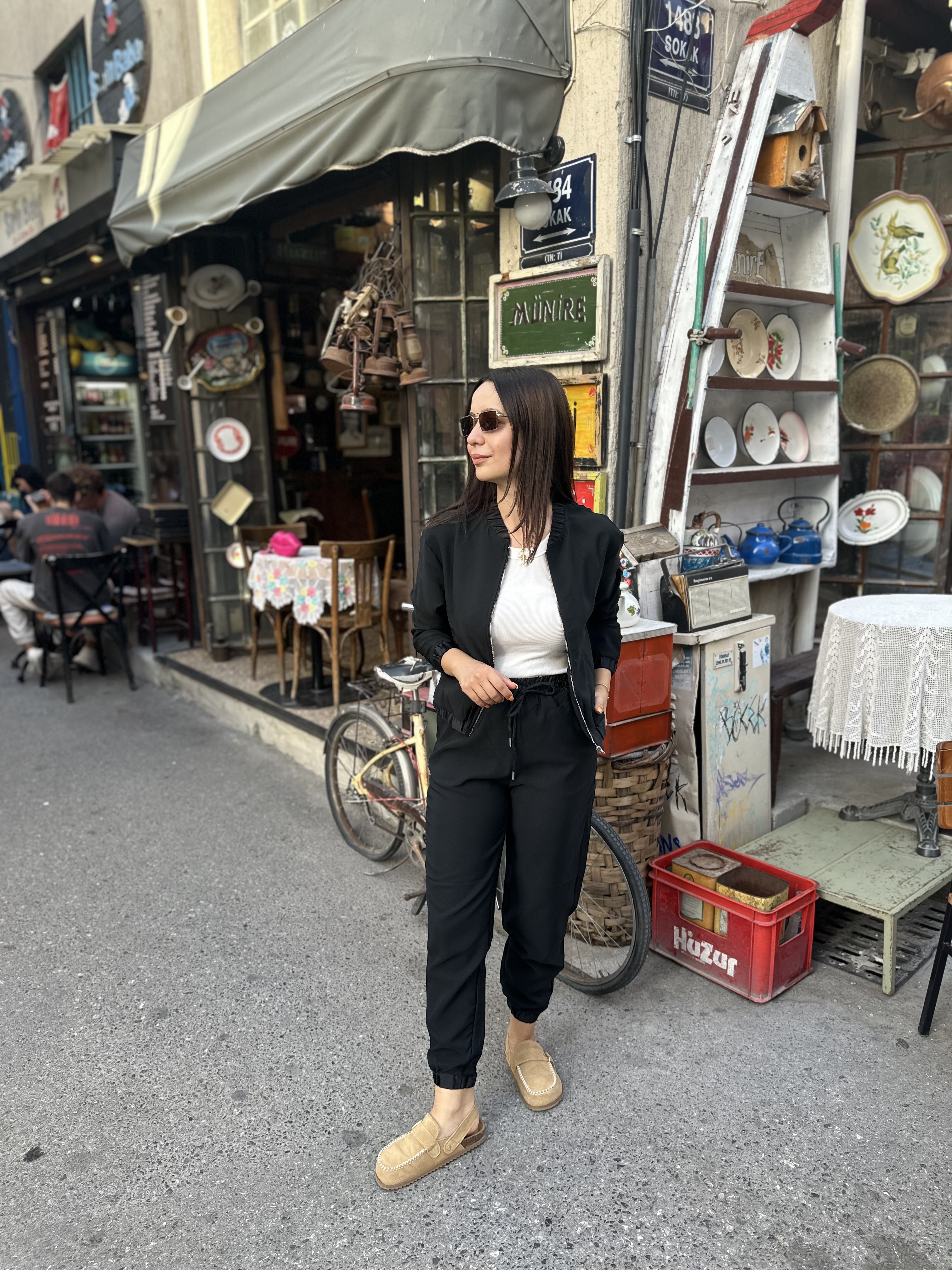 Siyah Bomber Ceketli Takım