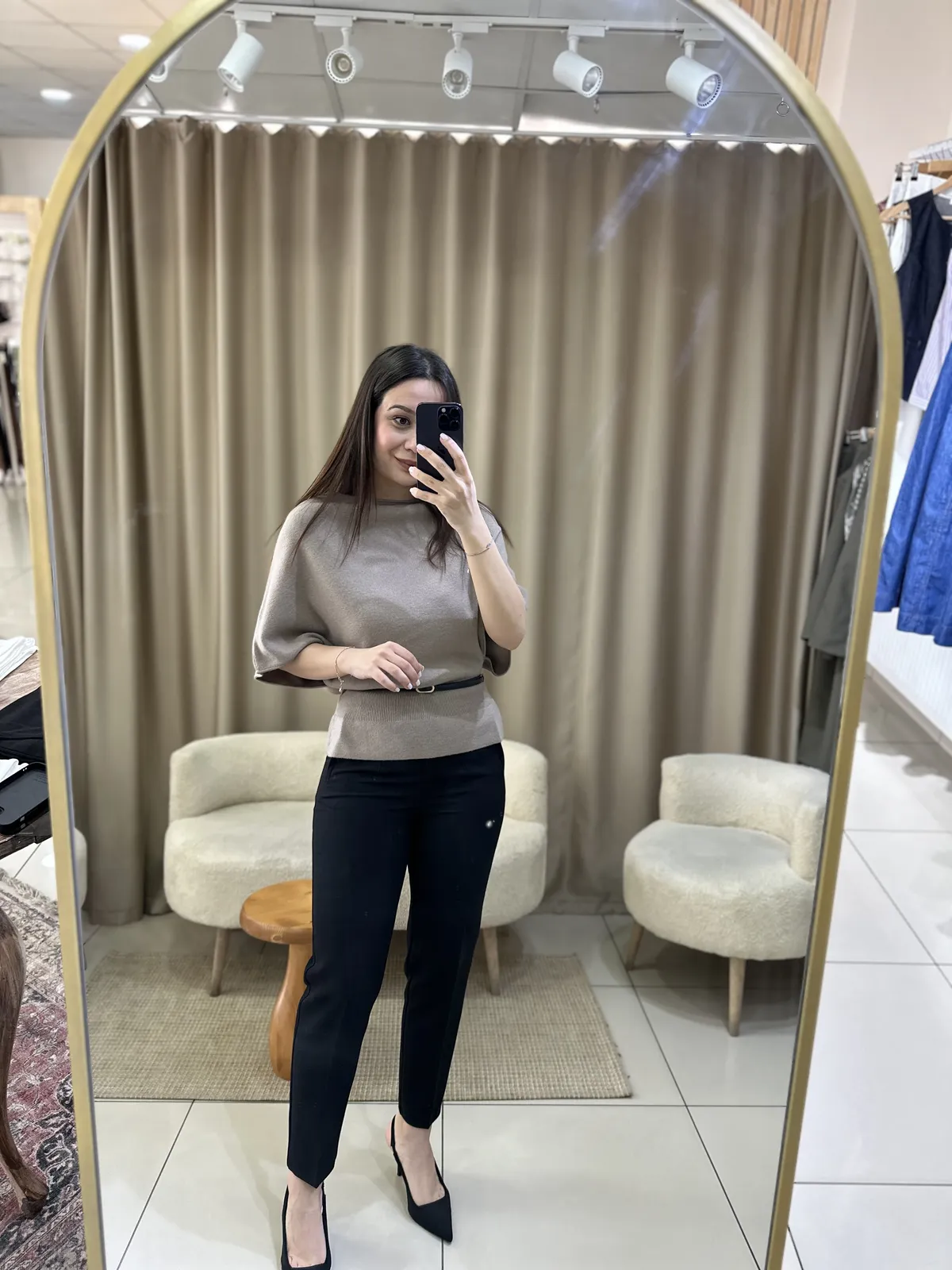 Karol Premium Önü Flatolu Kumaş Pantolon Siyah