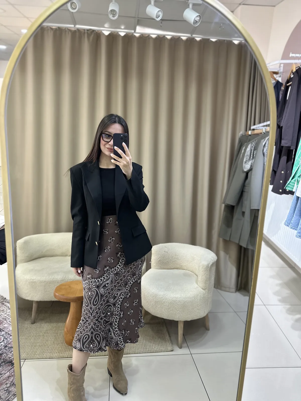 Dilvin Premium Altın Düğmeli Siyah Blazer